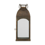 Nivas Small Hurricane Lantern - Antique Brass