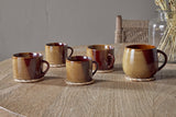 Naav Extra Large Reactive Glaze Ceramic Mug - Mustard