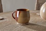 Naav Extra Large Reactive Glaze Ceramic Mug - Mustard