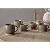 Naav Large Mug - Green & Brown - Set of 2