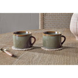 Naav Large Mug - Green & Brown - Set of 2