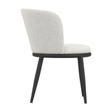 Nova Dining Chair - Ivory with Black