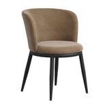Nova Dining Chair - Mole with Black