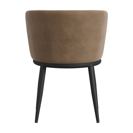 Nova Dining Chair - Mole with Black