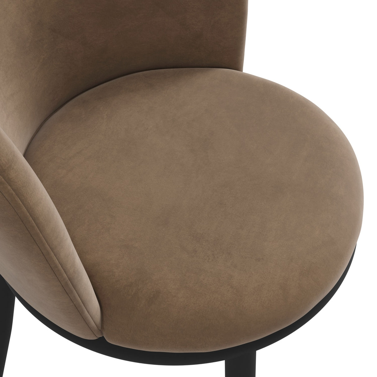 Nova Dining Chair - Mole with Black