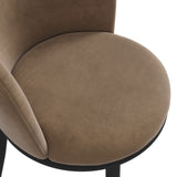 Nova Dining Chair - Mole with Black