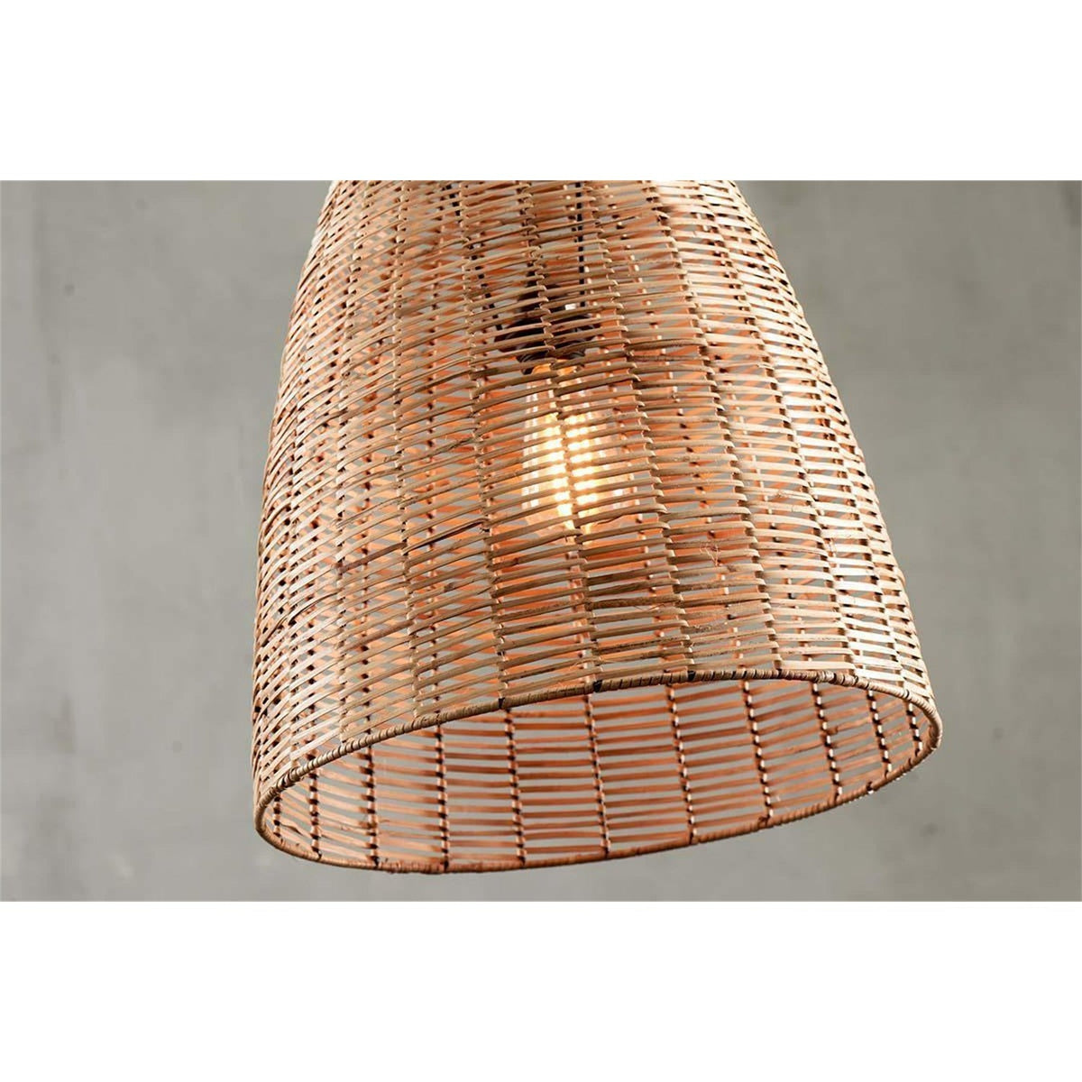 Noko Medium Wicker Conical Pendant Light - Natural