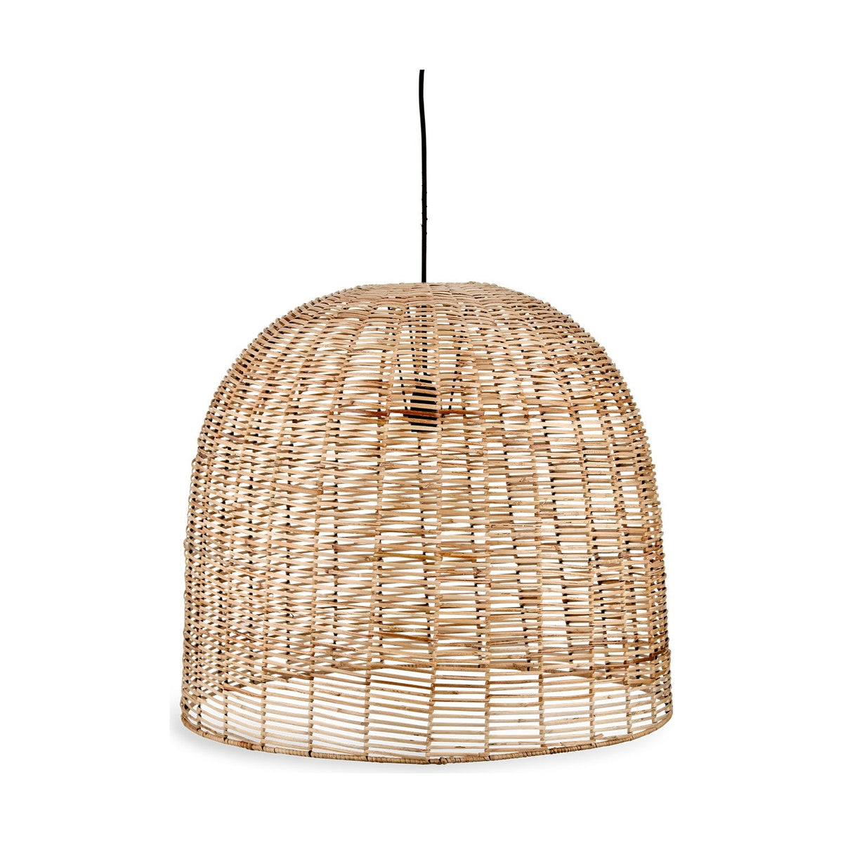 Noko Large Wicker Dome Pendant Light - Natural