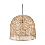 Noko Large Wicker Dome Pendant Light - Natural