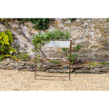 Narlu Wide Standing Planter - Aged Zinc