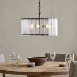 Nauka 3 Light Pendant Light - Aged Bronze & Clear