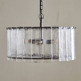 Nauka 3 Light Pendant Light - Aged Bronze & Clear