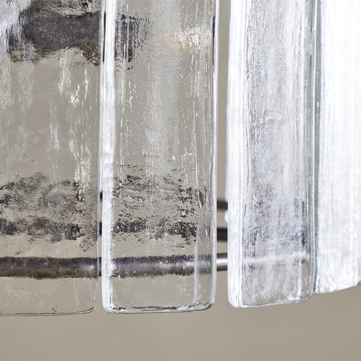 Nauka 3 Light Pendant Light - Aged Bronze & Clear