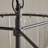 Nauka 3 Light Pendant Light - Aged Bronze & Clear