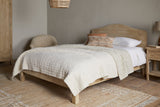 Vivan Super King Grooved Mango Wood Bed Frame - Natural