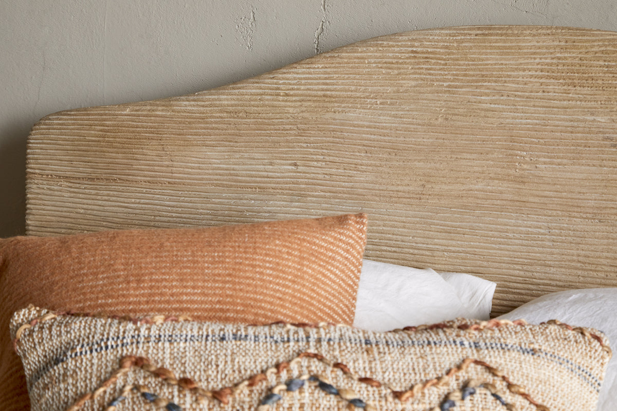 Vivan Super King Grooved Mango Wood Bed Frame - Natural