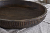 Eisha Shallow Mango Wood Serving Bowl - Brown