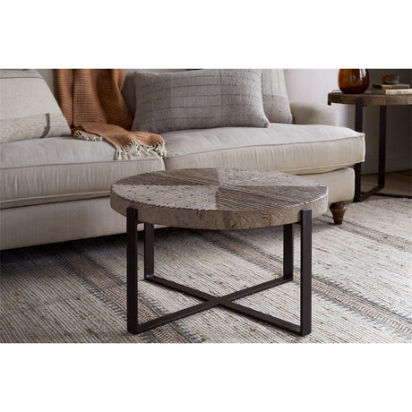 Chakala Round Reclaimed Wood Coffee Table - Natural