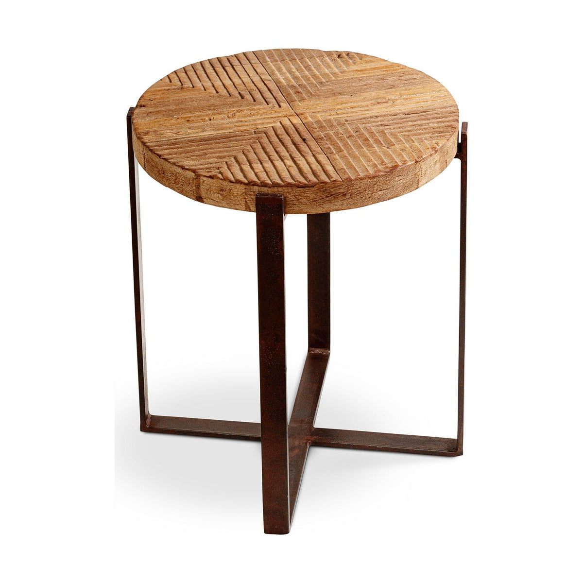 Chakala Reclaimed Wood Side Table - Natural
