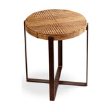 Chakala Reclaimed Wood Side Table - Natural