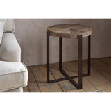 Chakala Reclaimed Wood Side Table - Natural