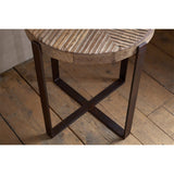 Chakala Reclaimed Wood Side Table - Natural