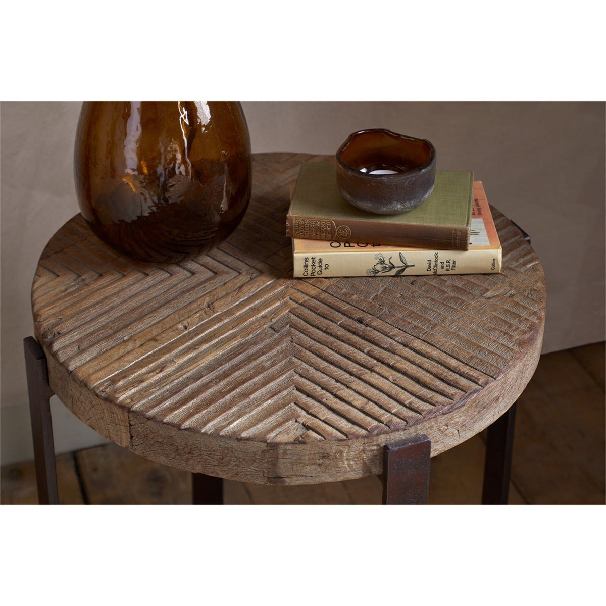 Chakala Reclaimed Wood Side Table - Natural