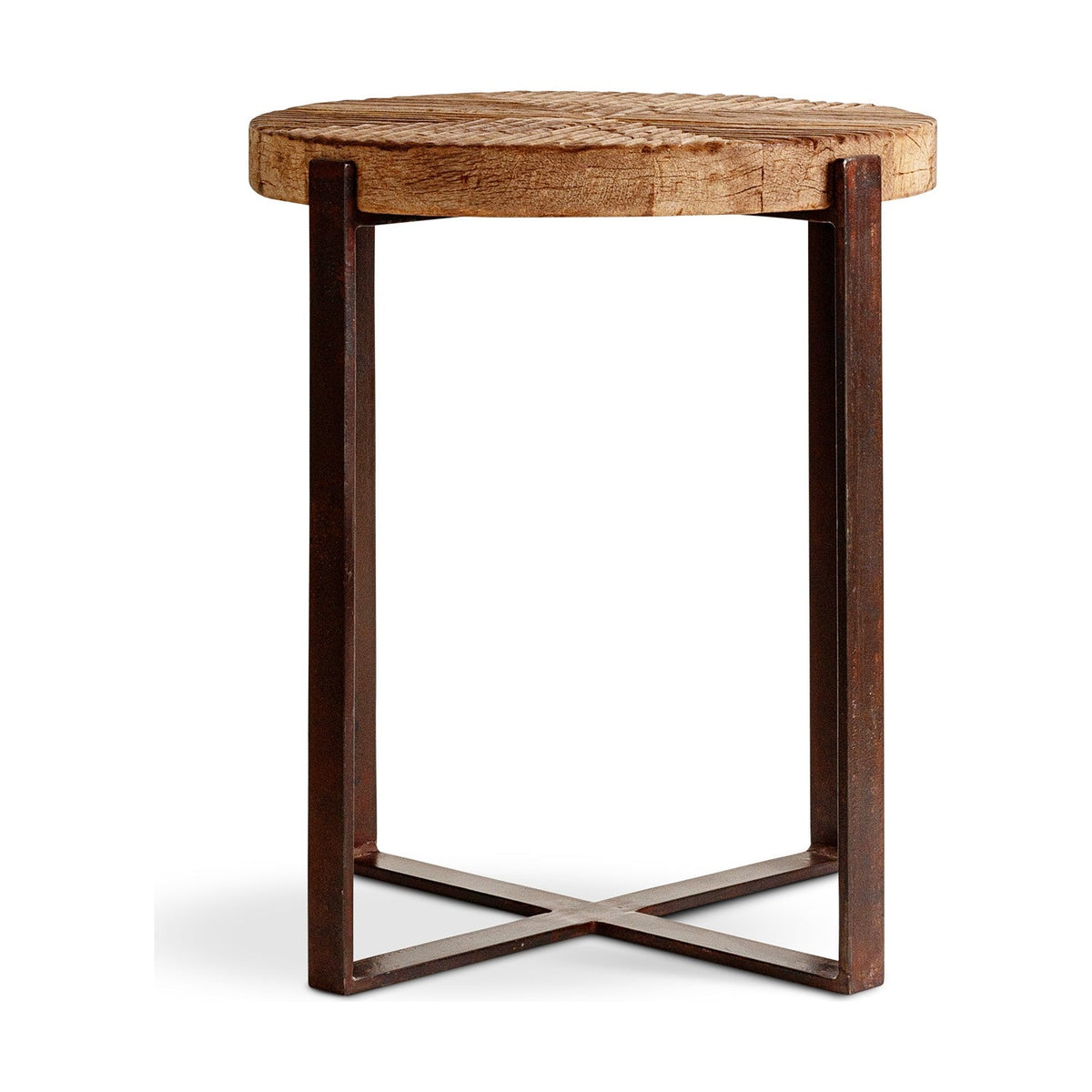 Chakala Reclaimed Wood Side Table - Natural