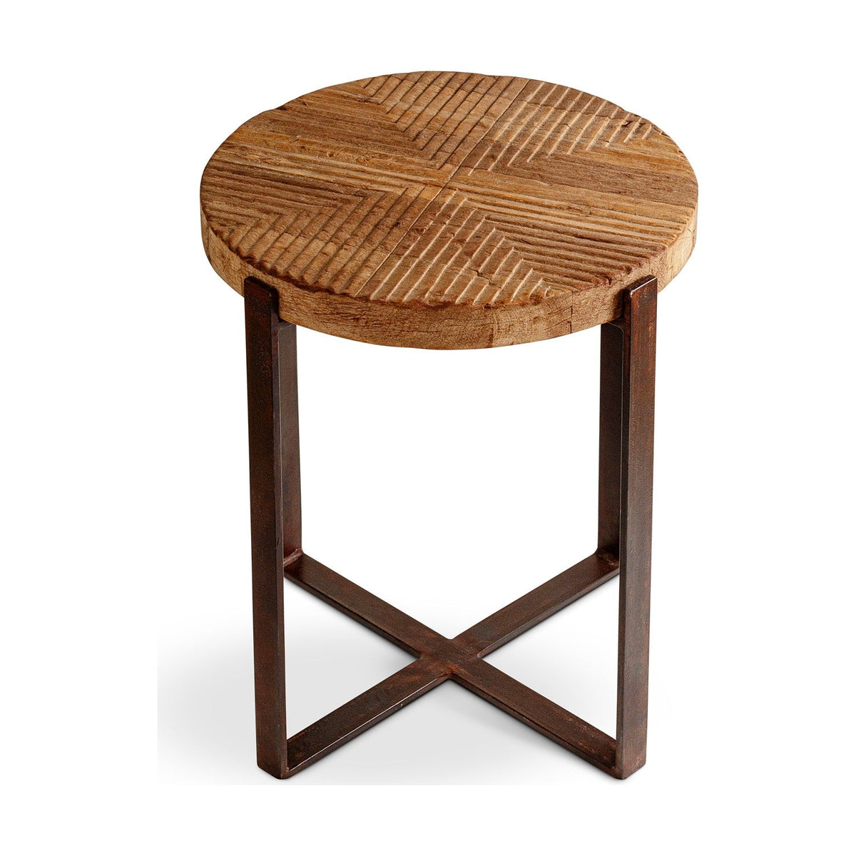 Chakala Reclaimed Wood Side Table - Natural