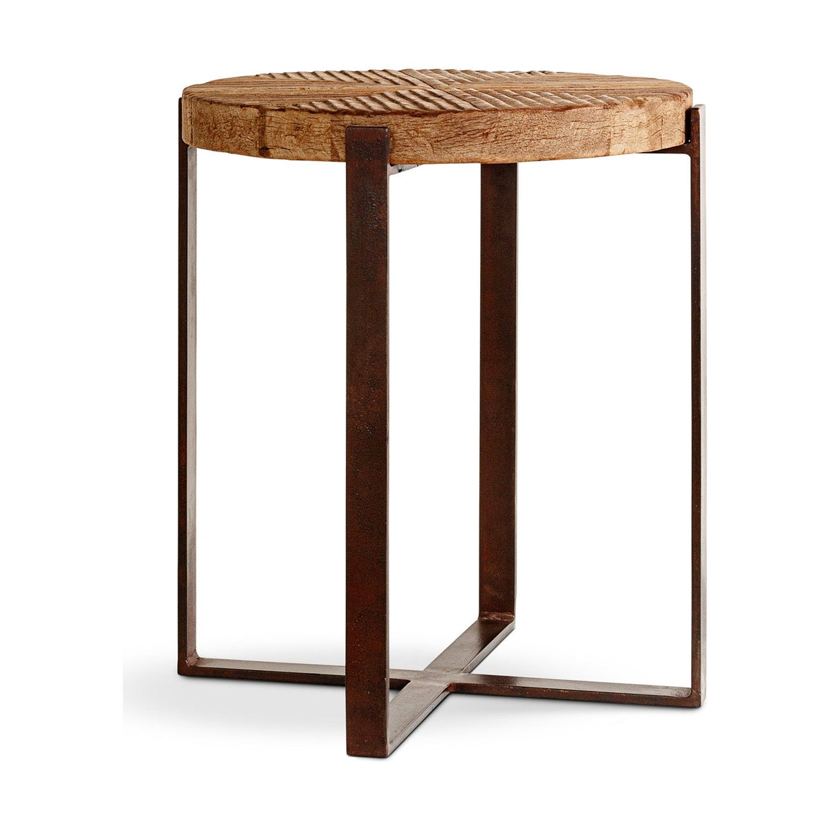 Chakala Reclaimed Wood Side Table - Natural