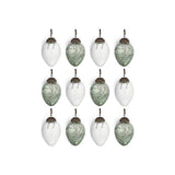 Enia Easter Decoration - Antique Teal & Clear - Set of 12