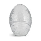 Essan Small Opening Glass Easter Egg Decoration - Clear