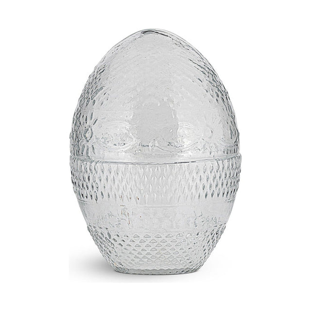 Essan Small Opening Glass Easter Egg Decoration - Clear