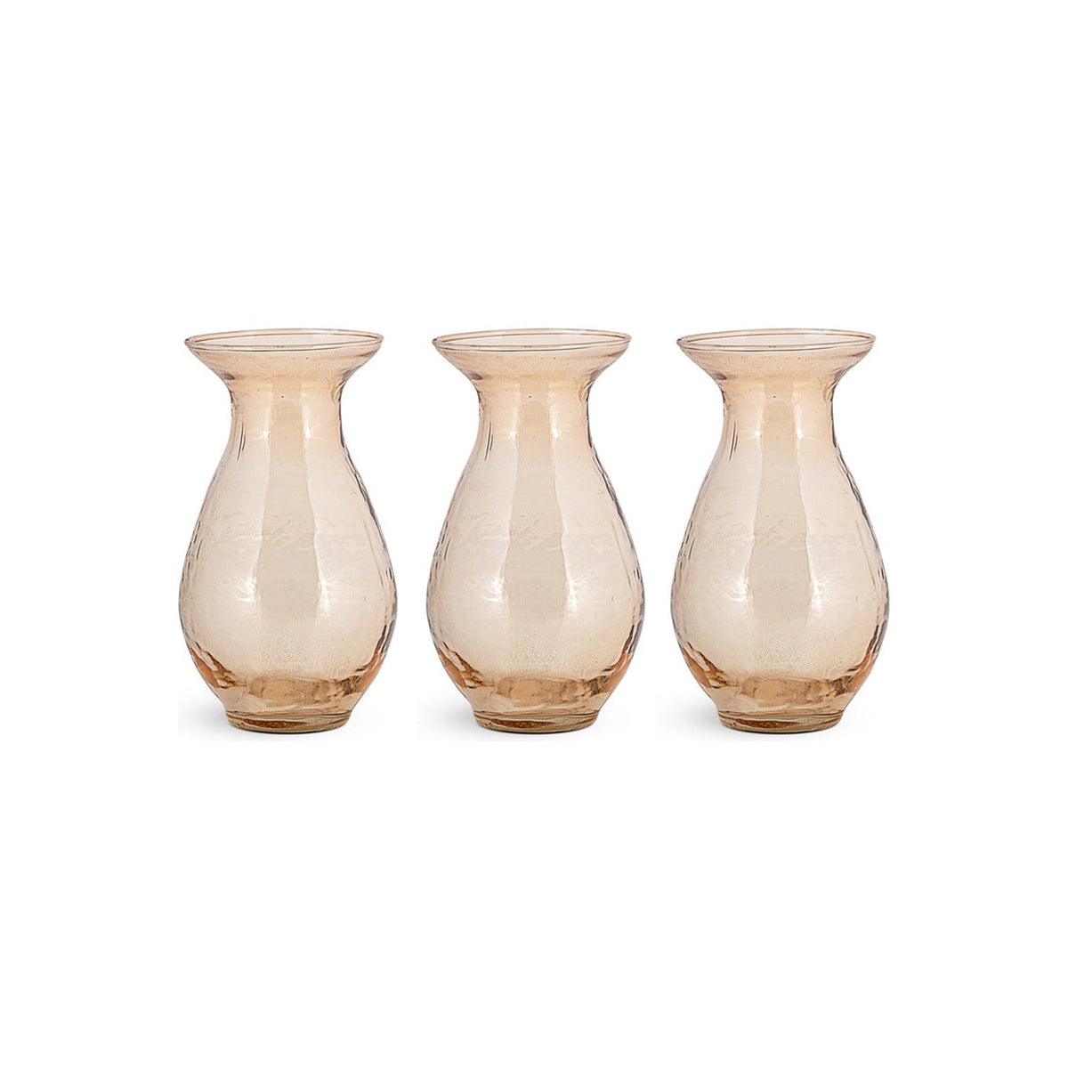 Bapti Glass Bud Vases - Dusty Terracotta - Set of 3