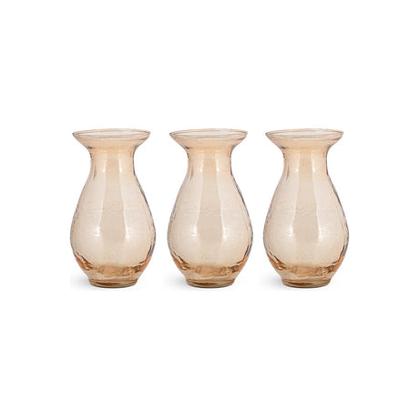 Bapti Glass Bud Vases - Dusty Terracotta - Set of 3