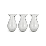 Bapti Glass Bud Vases - Clear - Set of 3