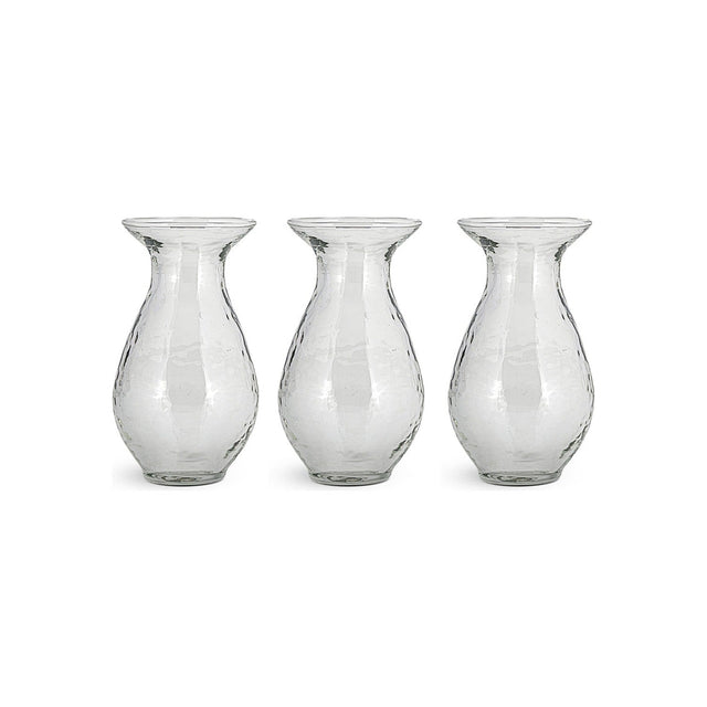 Bapti Glass Bud Vases - Clear - Set of 3