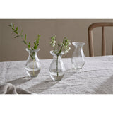 Bapti Glass Bud Vases - Clear - Set of 3