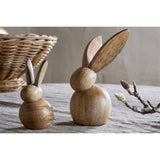 Khara Small Mango Wood Rabbit Easter Decoration - Natural