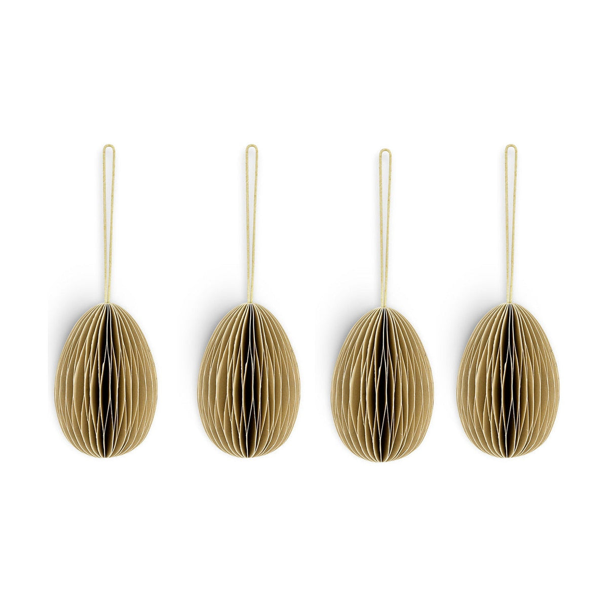 Piani Paper Easter Decoration - Moss Green - Set of 4
