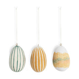 Terra Easter Decoration - Teal, Cream & Ochre - Set of 3