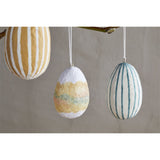 Terra Easter Decoration - Teal, Cream & Ochre - Set of 3