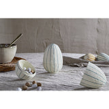 Surya Opening Egg Easter Decoration - Teal & Cream