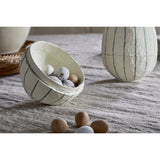 Surya Opening Egg Easter Decoration - Teal & Cream