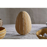 Surya Opening Egg Easter Decoration - Ochre & Cream
