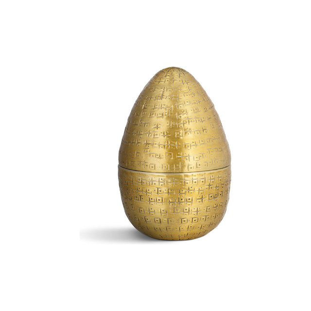 Mutti Opening Egg Easter Decoration - Antique Brass