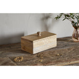 Chanya Mango Wood Jewellery Box - Natural