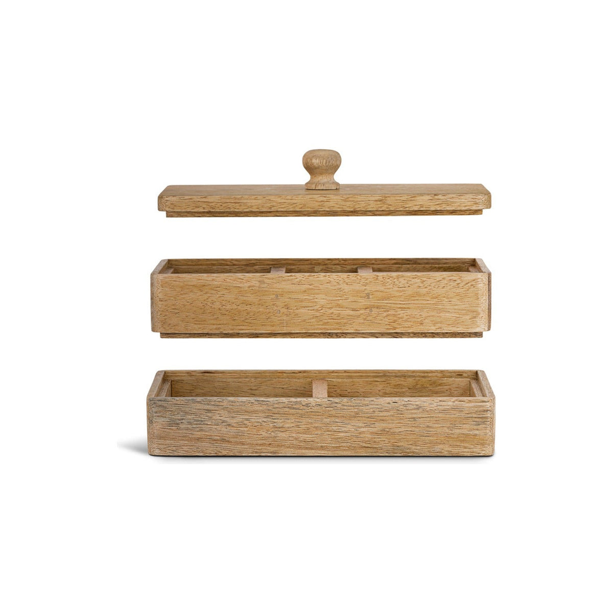 Chanya Mango Wood Jewellery Box - Natural