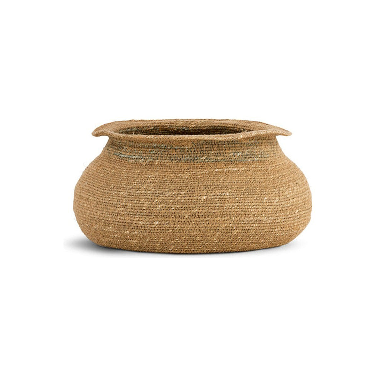 Rana Short Storage Basket - Natural & Moss