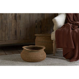 Rana Short Storage Basket - Natural & Moss